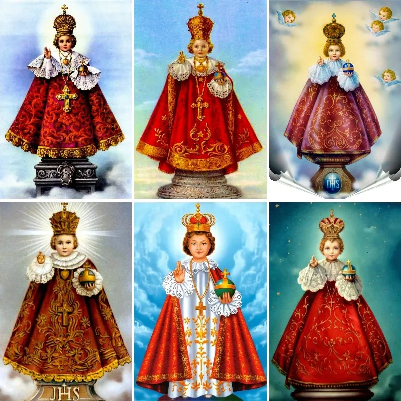 Embroidery Icon - Infant Jesus of Prague Diamond Painting