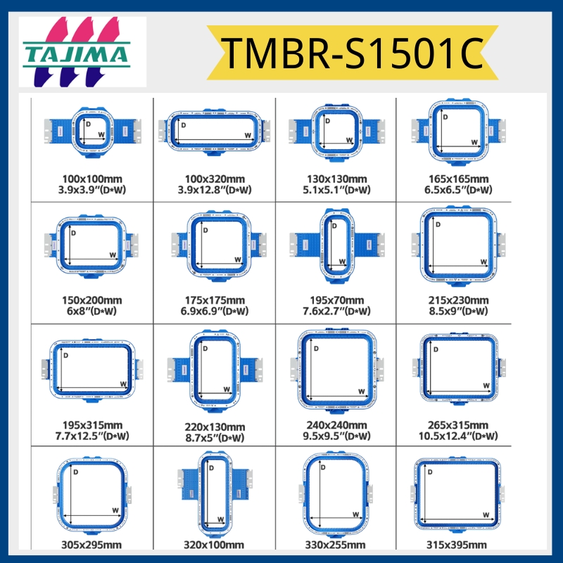 Embroidery Hoop Plastic - Sewpassion-Magnetic Embroidery Hoops for Tajima, TMBR-S1501C