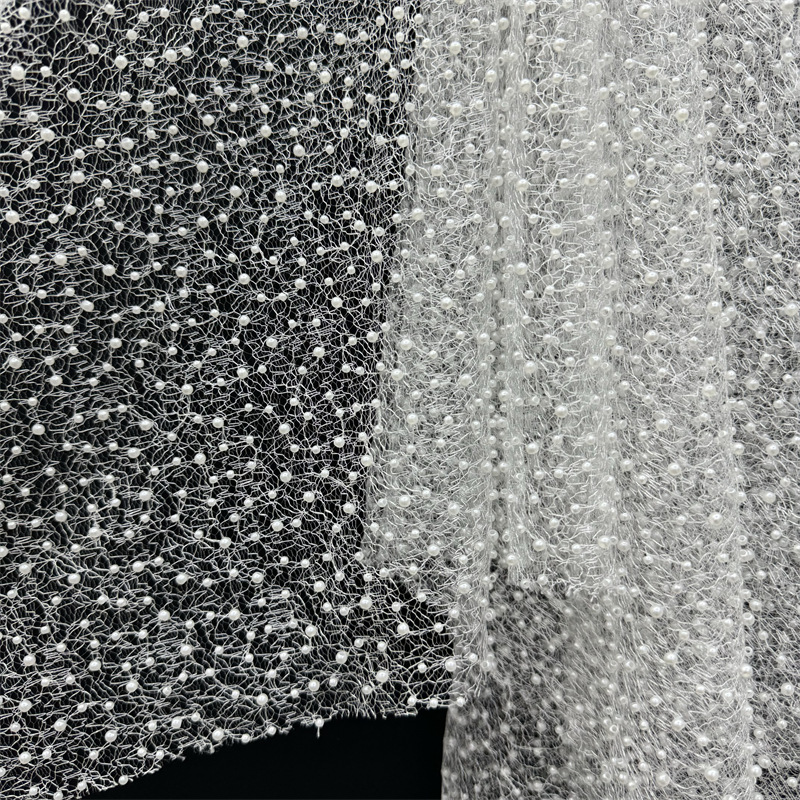 Embroidery Wedding - 1Yd 130cm Wide White Irregular Pattern