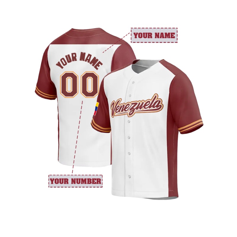 Custom Venezuela Baseball T-Sh - огляд і ціна Embroidery Men Shirt