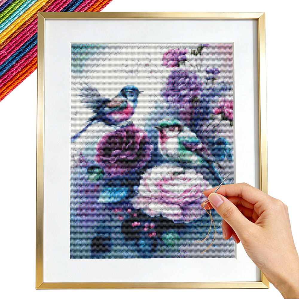 11CT Cross Stitch Rose Flower  - огляд і ціна Embroidery Guide Paper
