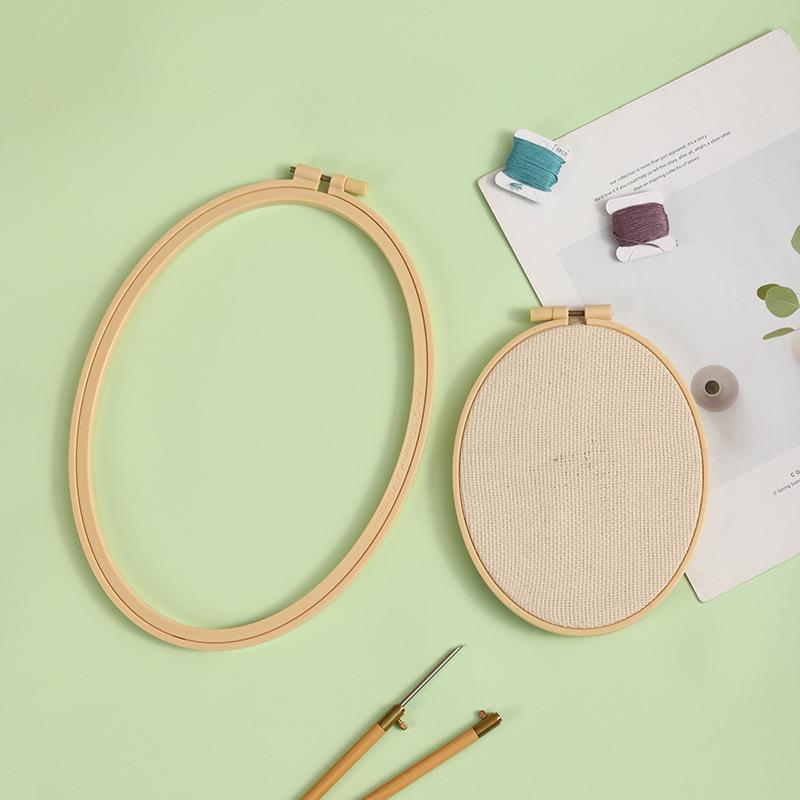 Imitation Bamboo Plastic Oval  - огляд і ціна Embroidery Hoop Plastic