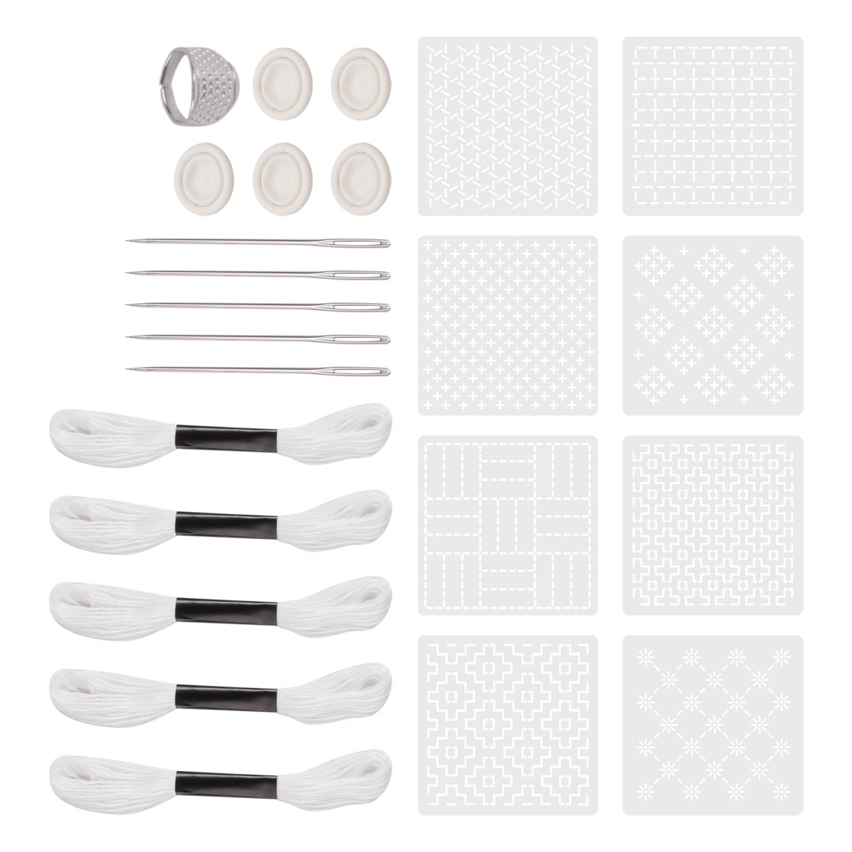 ~PERFECT}24Pcs Plastic -Stenci - огляд і ціна Embroidery X Pattern