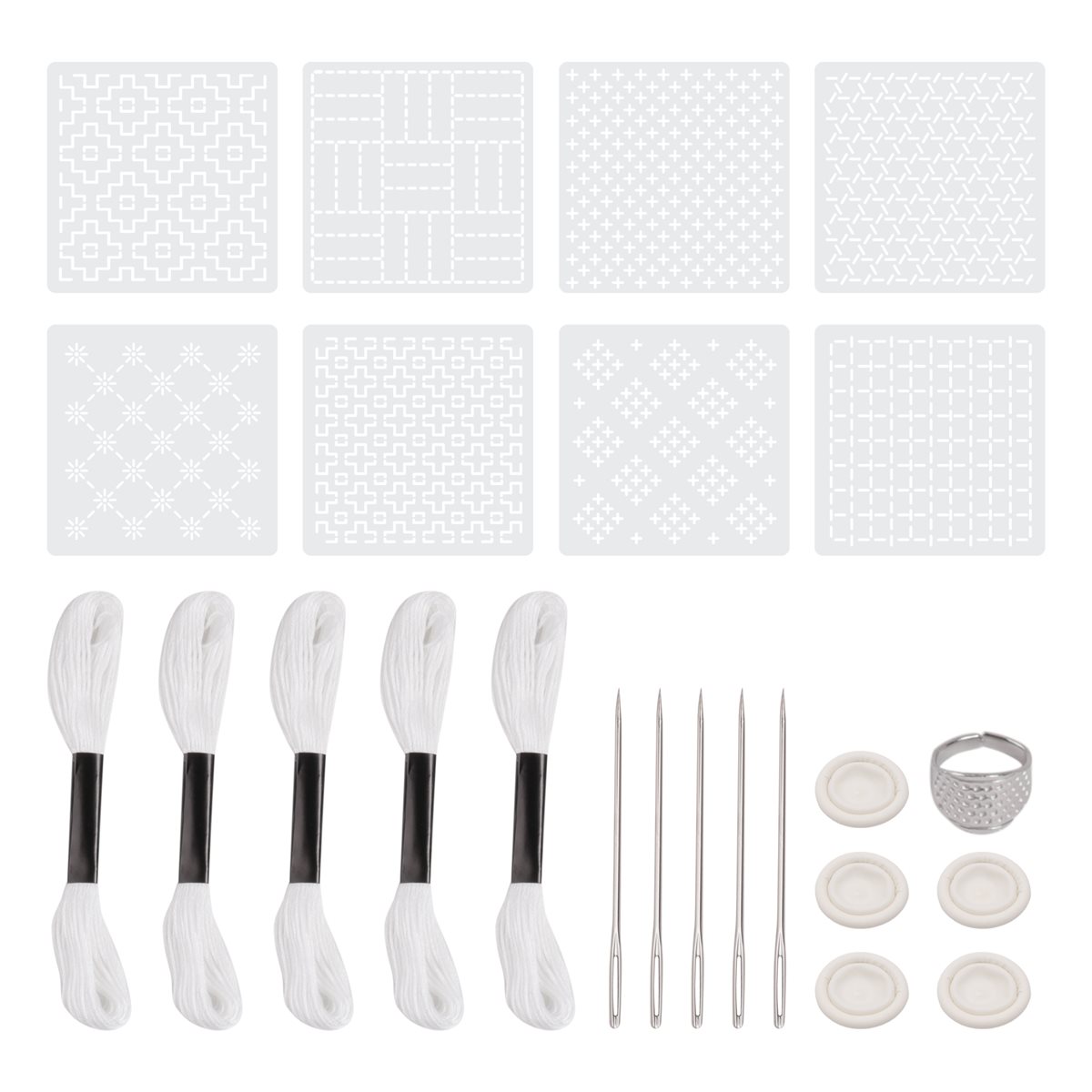 ~PERFECT}24Pcs Plastic -Stenci - огляд і ціна Embroidery X Pattern