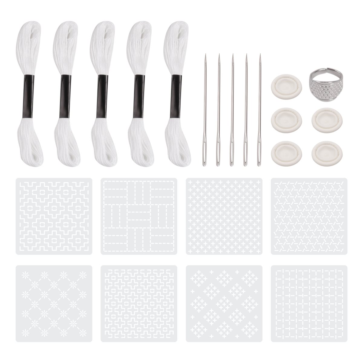 ~PERFECT}24Pcs Plastic -Stenci - огляд і ціна Embroidery X Pattern