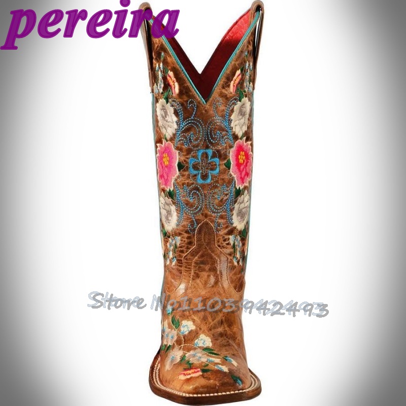 Embroidered Flower Boots Rose  - огляд і ціна Embroidery Rose