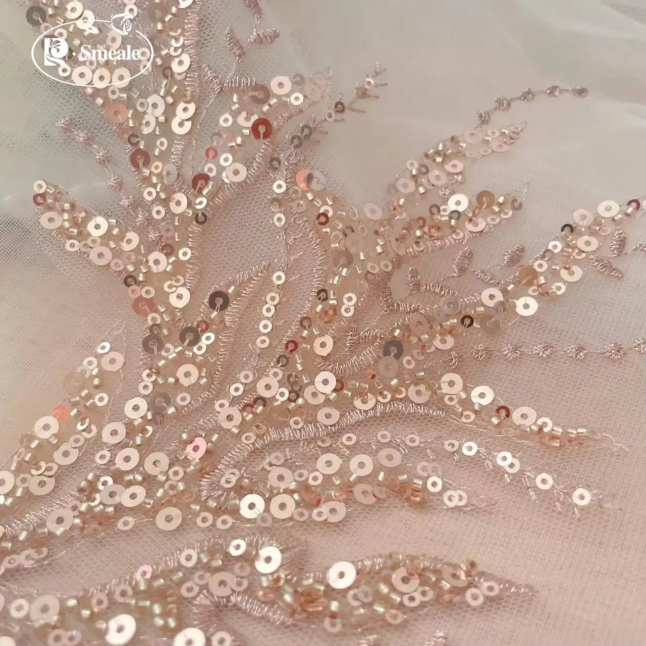 5Pair-2Pair.Rose Gold Sequin T - огляд і ціна Embroidery Rose