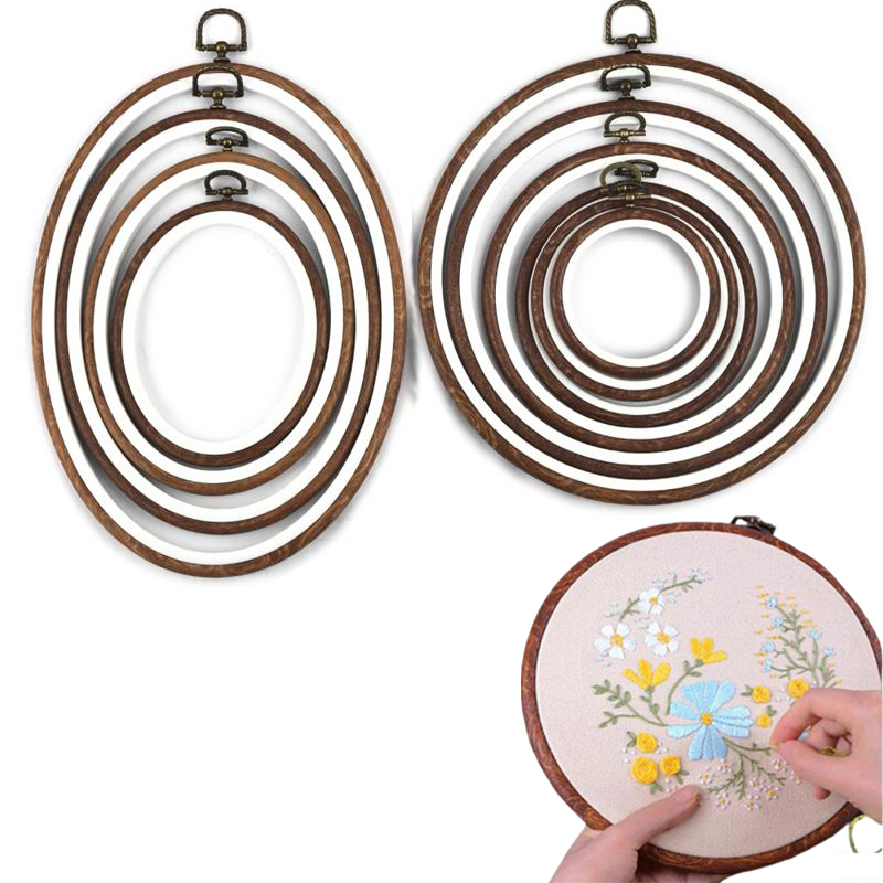 10PCS Sewing Tool Round Oval I - огляд і ціна Embroidery Hoop Plastic