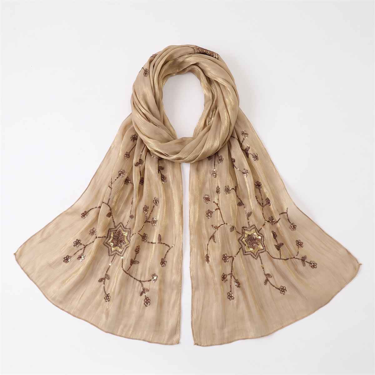 Fashion Crinkle Hijab Scarf Wi - огляд і ціна Embroidery Wedding