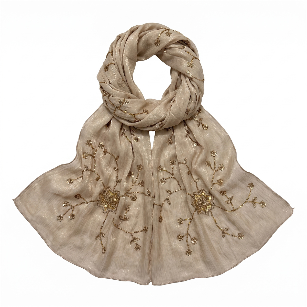 Fashion Crinkle Hijab Scarf Wi - огляд і ціна Embroidery Wedding