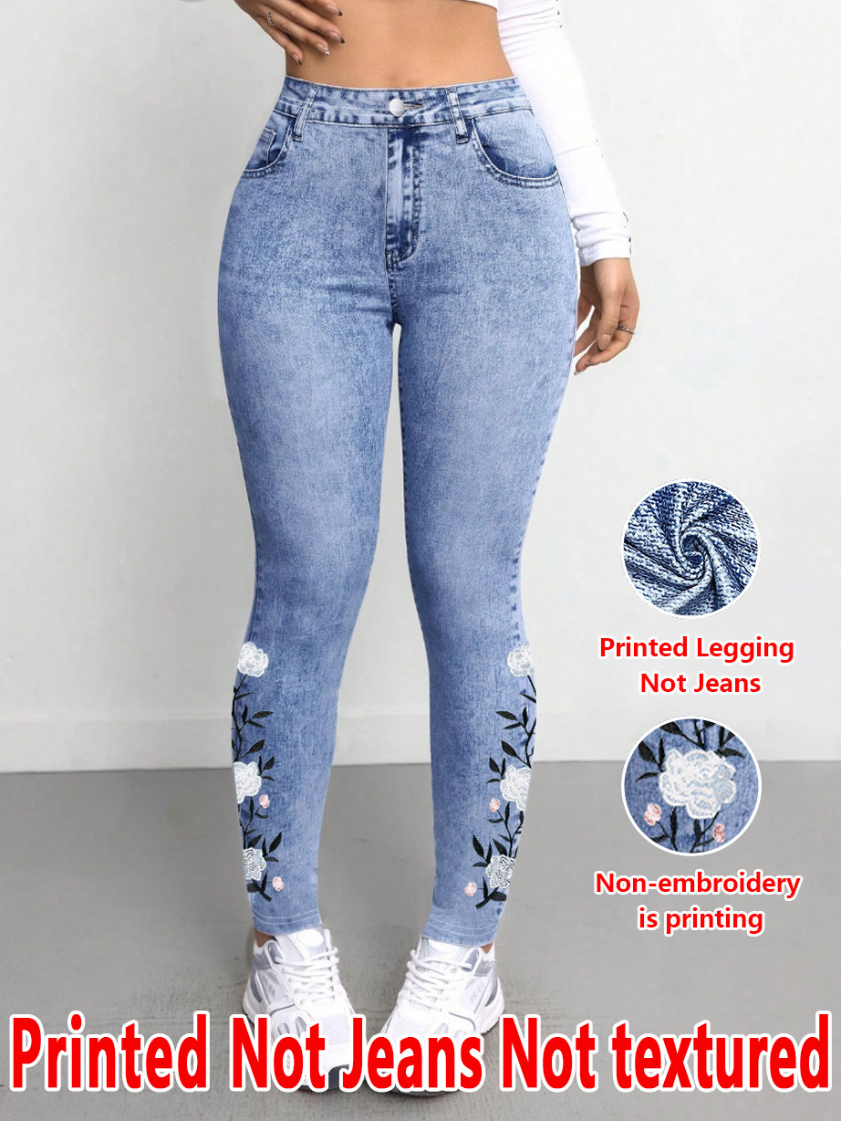 1293 [Printed Pants - Not Deni - огляд і ціна Embroidery Effect