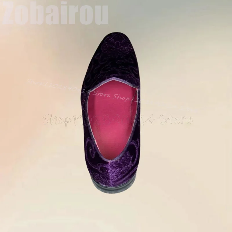 Purple Embroidery Design Suede - огляд і ціна Embroidery On Leather