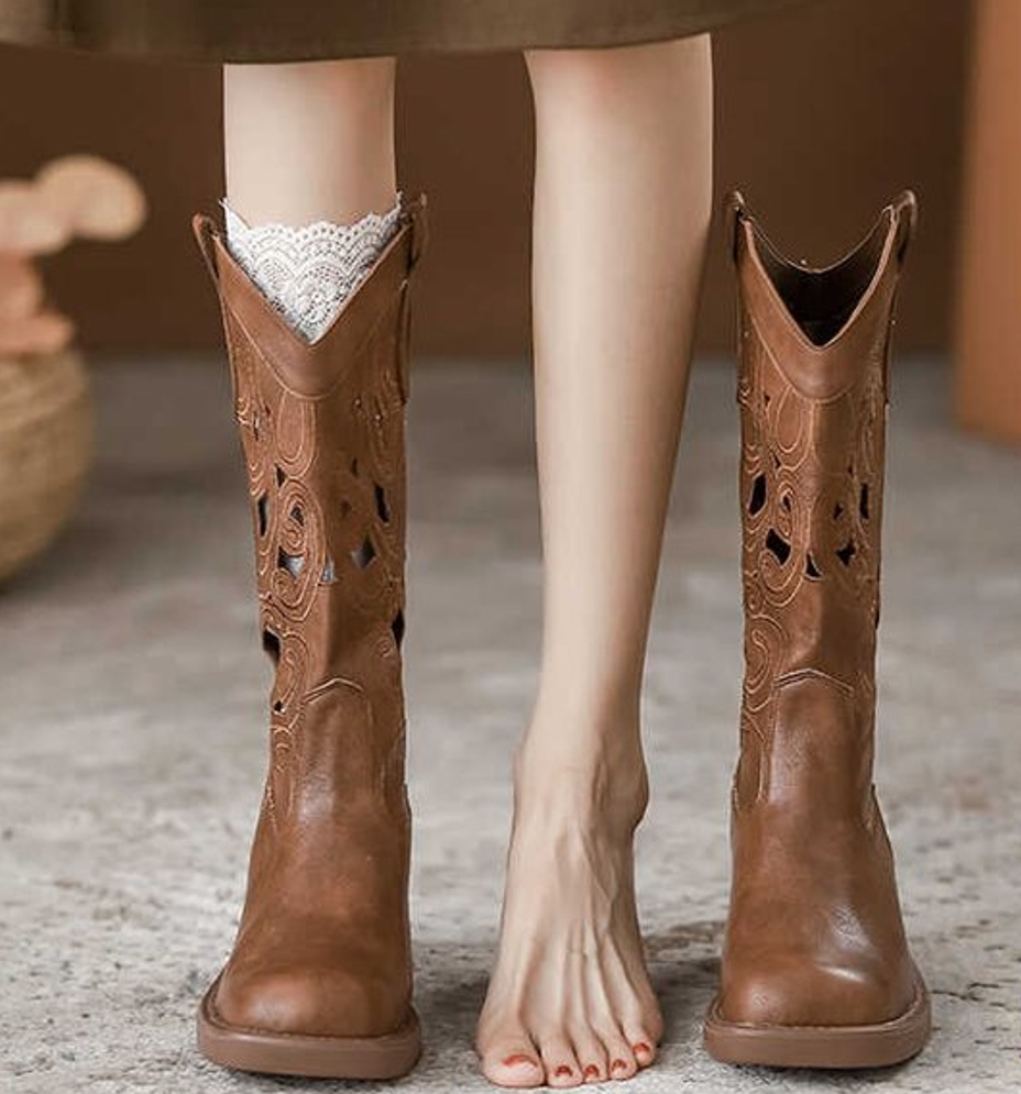 Fashion Retro Elegant Brown Co - огляд і ціна Embroidery On Leather