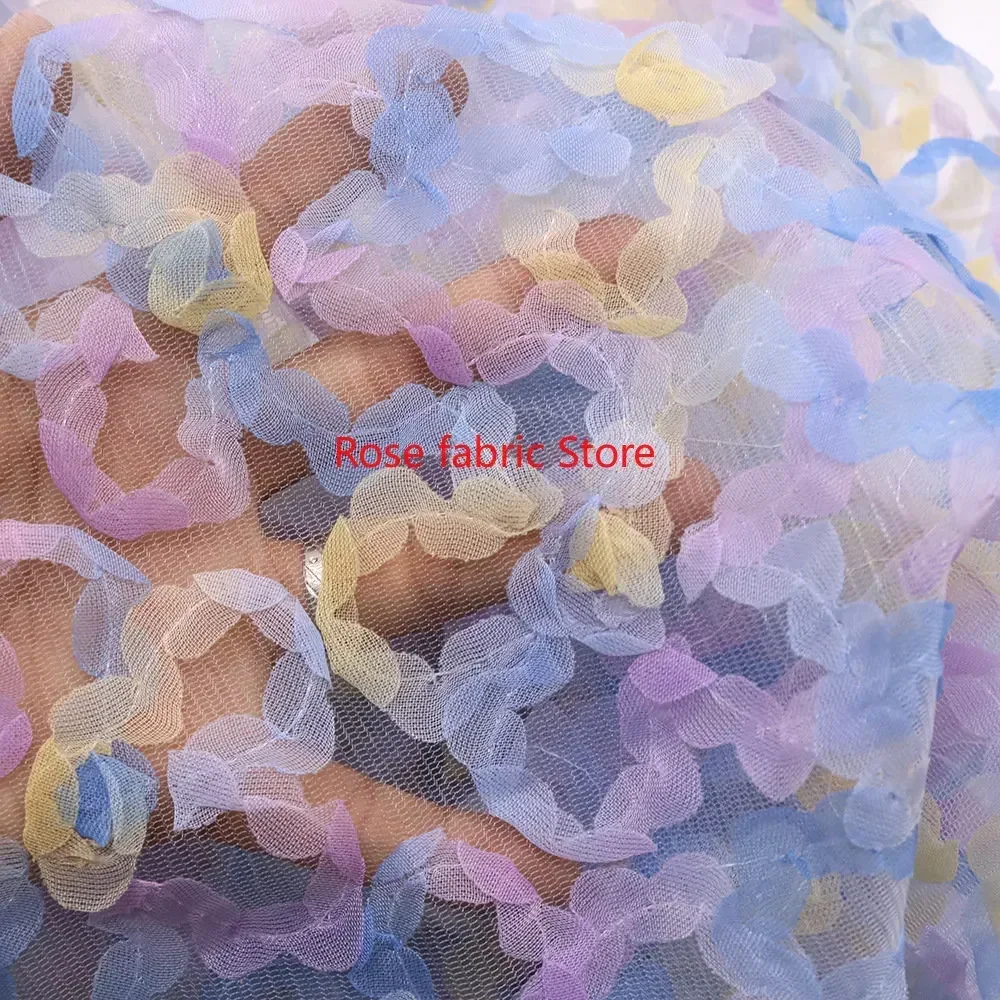 Gradient chiffon rose crochet  - огляд і ціна Embroidery Rose