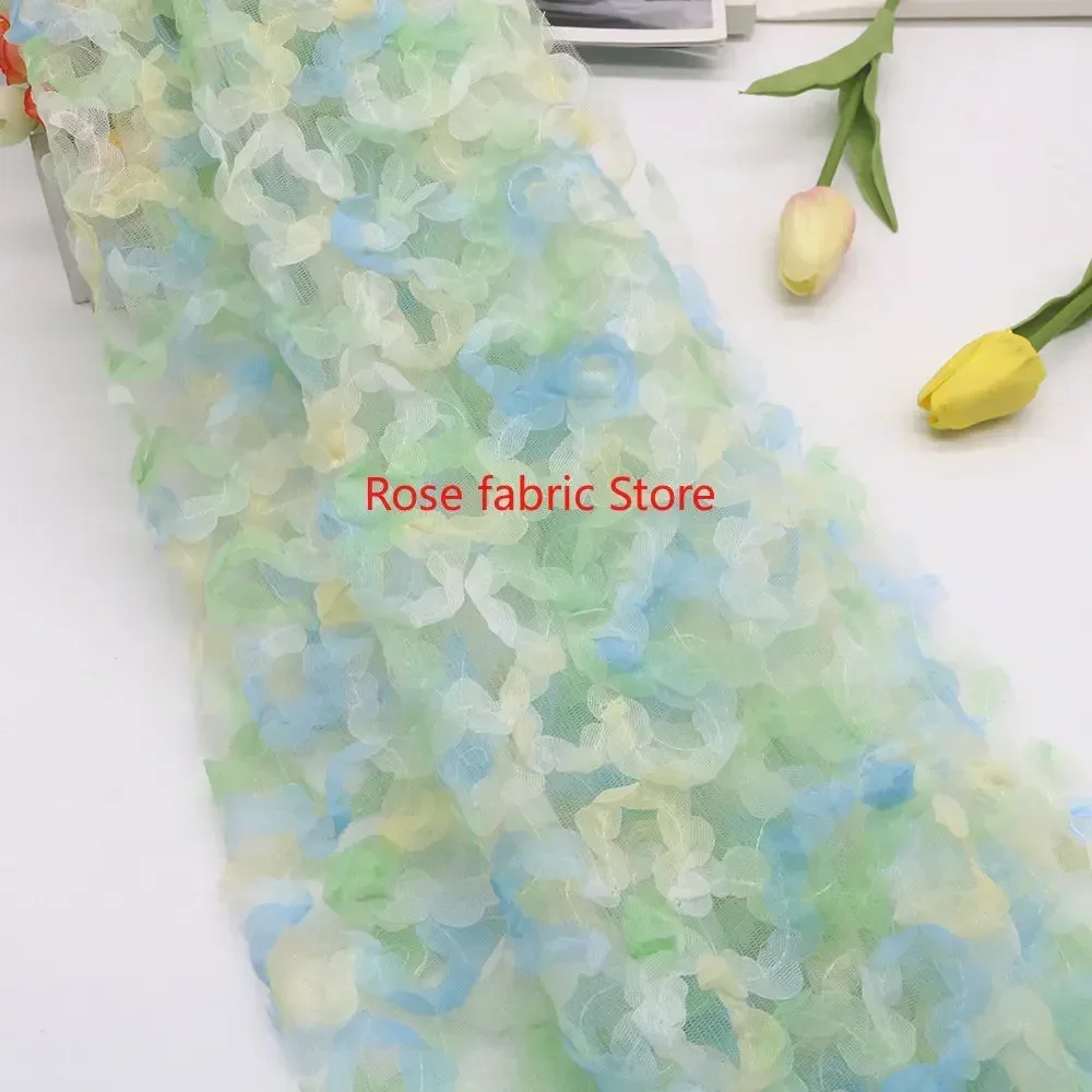 Gradient chiffon rose crochet  - огляд і ціна Embroidery Rose