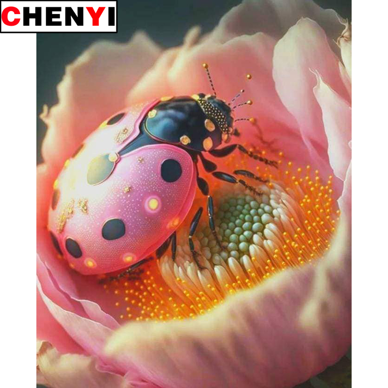 5D Diamond Painting Full Drill - огляд і ціна Embroidery Lady Bug