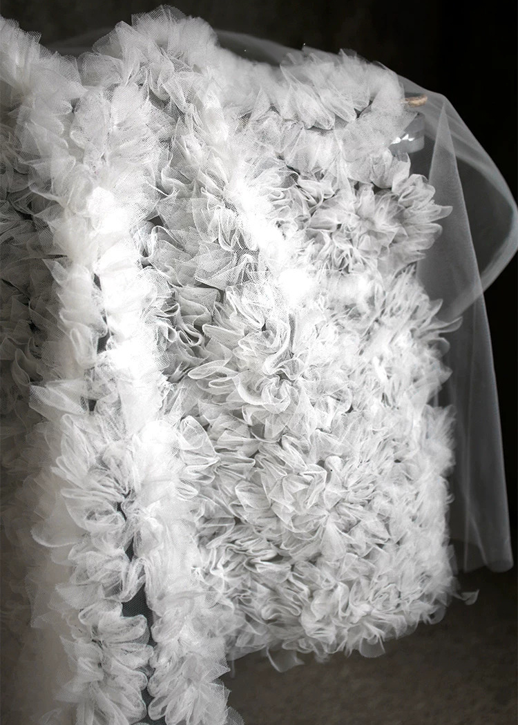 1yard 3D texture micro transpa - огляд і ціна Embroidery Wedding