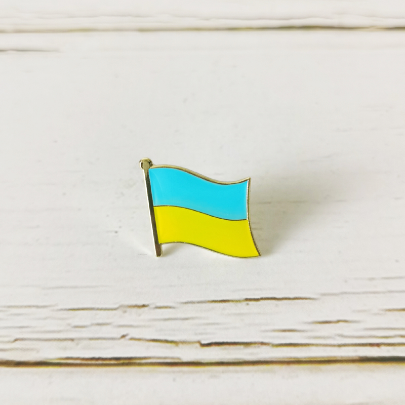 National Flag Metal Lapel Pin  - огляд і ціна Embroidery World