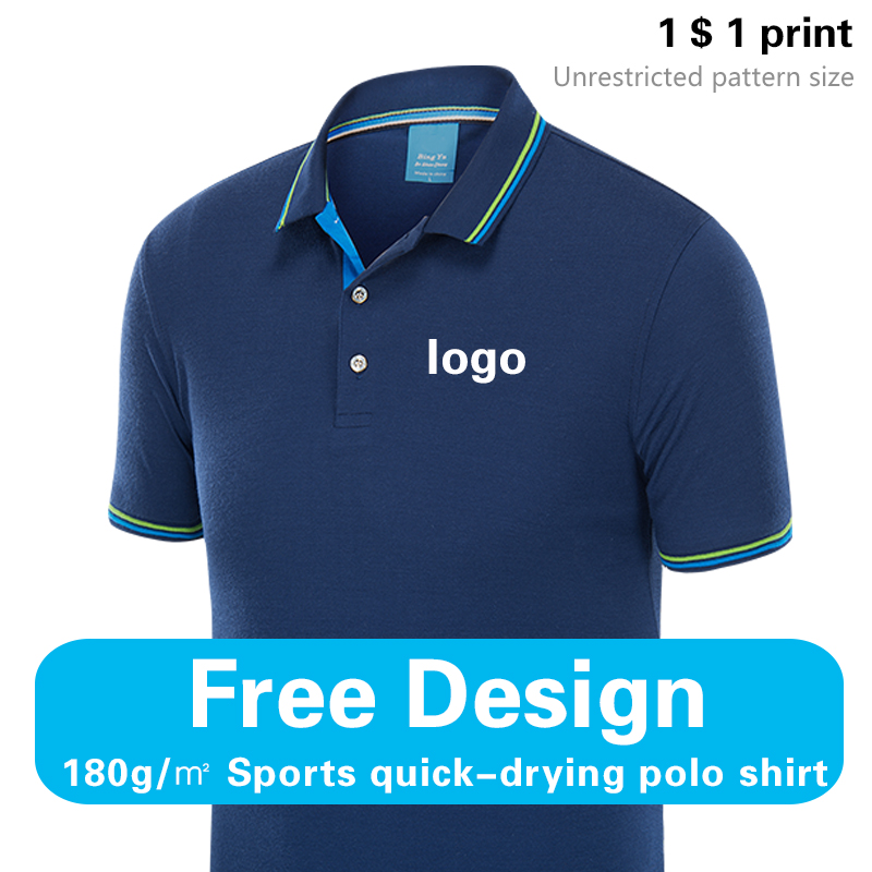 Summer Polo Shirt With Printed - огляд і ціна Embroidery Men Shirt