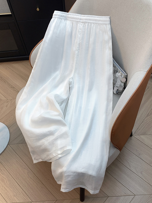 Elegant High Waist Wide Leg Pa - огляд і ціна Embroidery Effect
