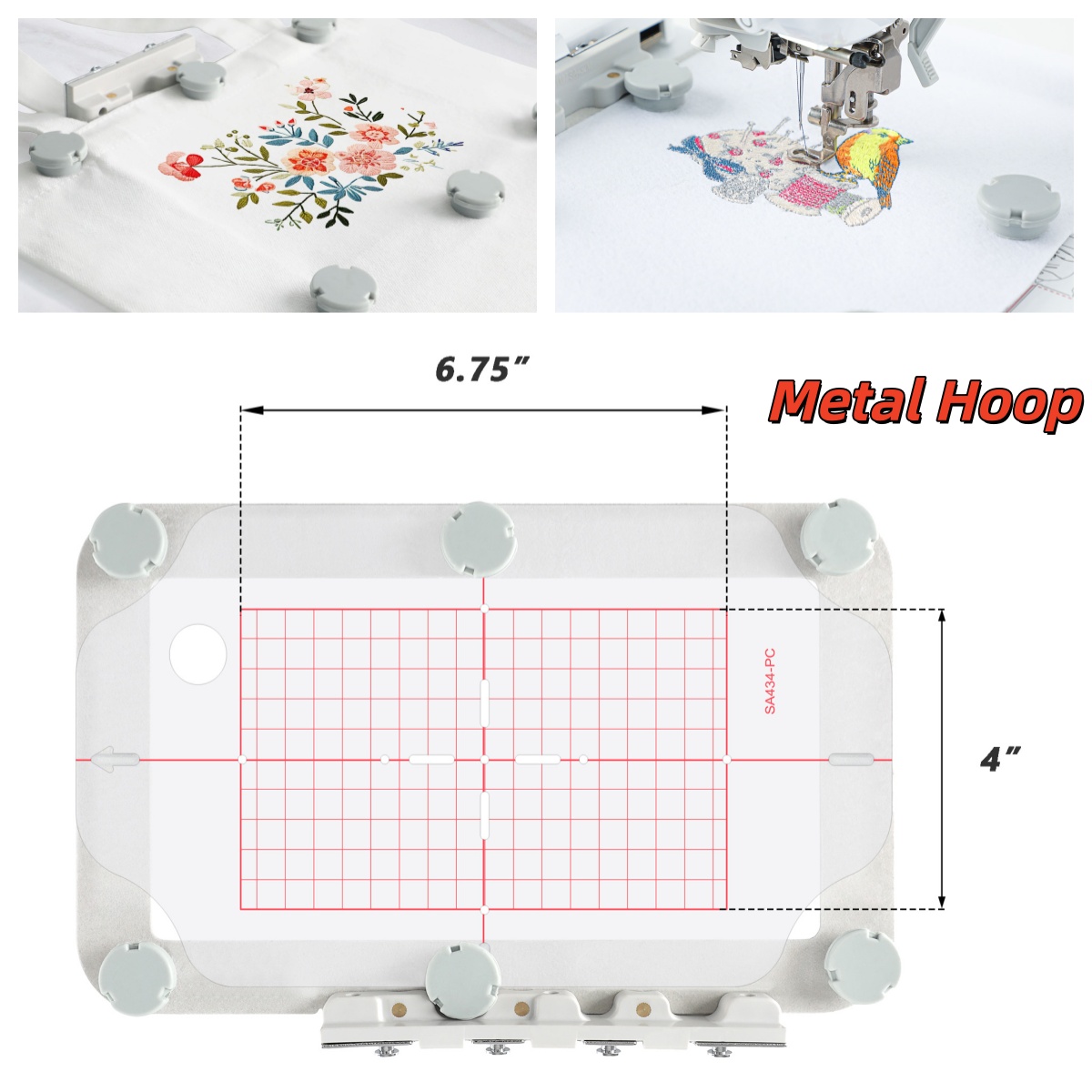 Magnetic Embroidery Hoop Metal - огляд і ціна Embroidery Hoop Plastic