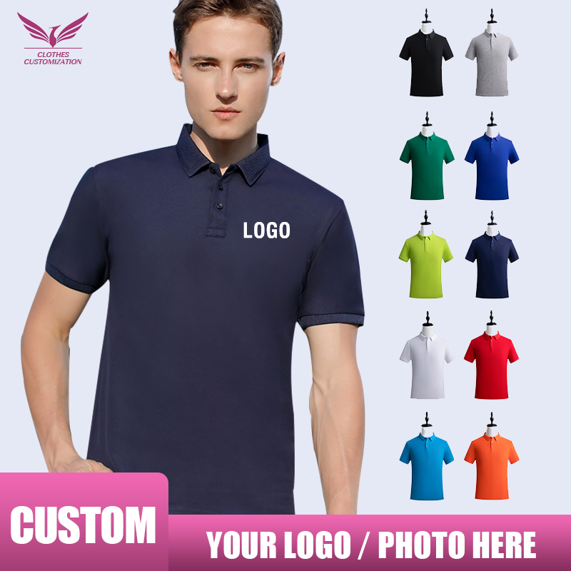 Personality Customization polo - огляд і ціна Embroidery Men Shirt