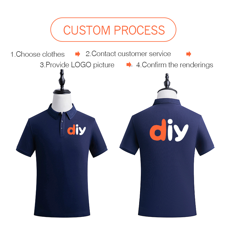 Personality Customization polo - огляд і ціна Embroidery Men Shirt