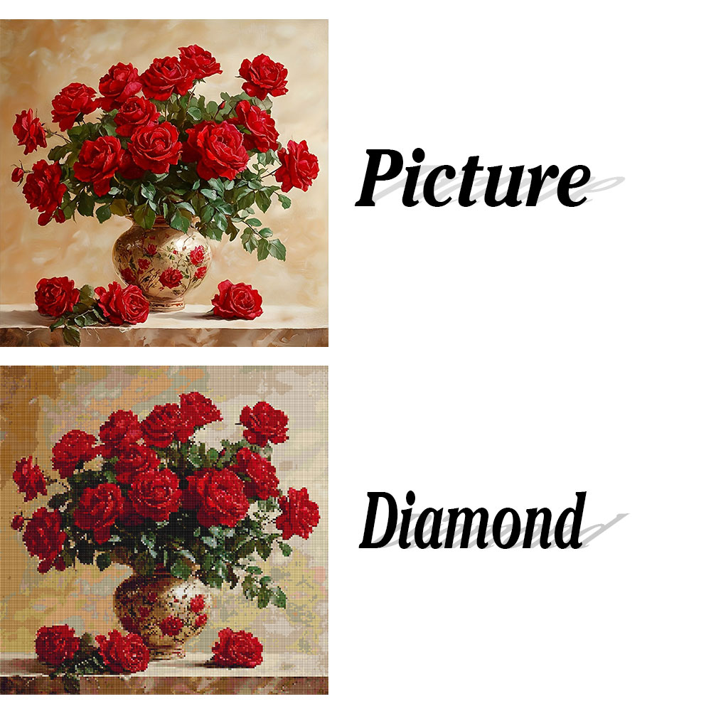 Rose Diamond Painting Full Squ - огляд і ціна Embroidery Rose