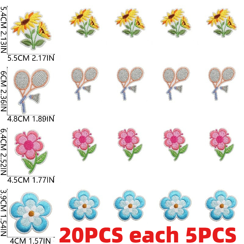 10/20PCS Bulk Spring Theme Emb - огляд і ціна Embroidery Lady Bug