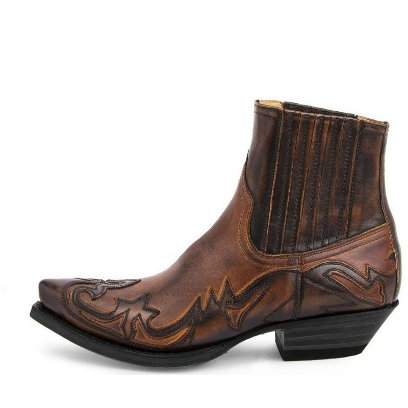 Mens Western Cowboy Boots Hand - огляд і ціна Embroidery On Leather