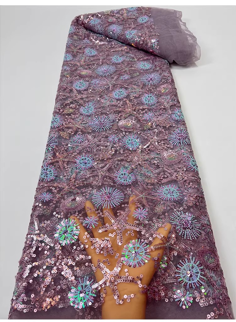 1yard Starfish sequin embroide - огляд і ціна Embroidery Wedding
