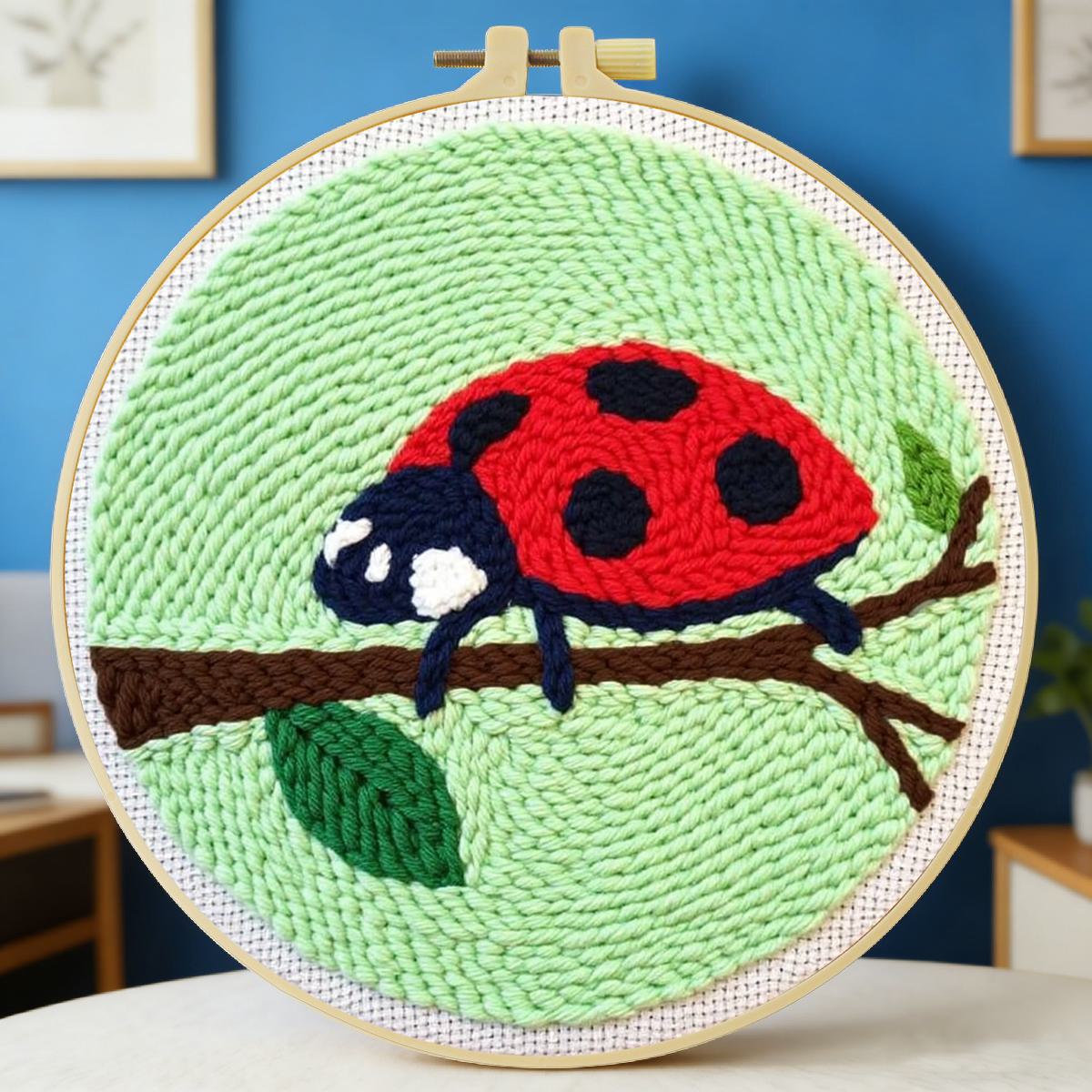 20X20CM/7.87inch Insect - Seve - огляд і ціна Embroidery Lady Bug