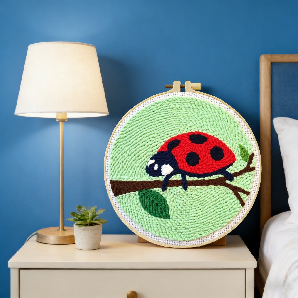 20X20CM/7.87inch Insect - Seve - огляд і ціна Embroidery Lady Bug