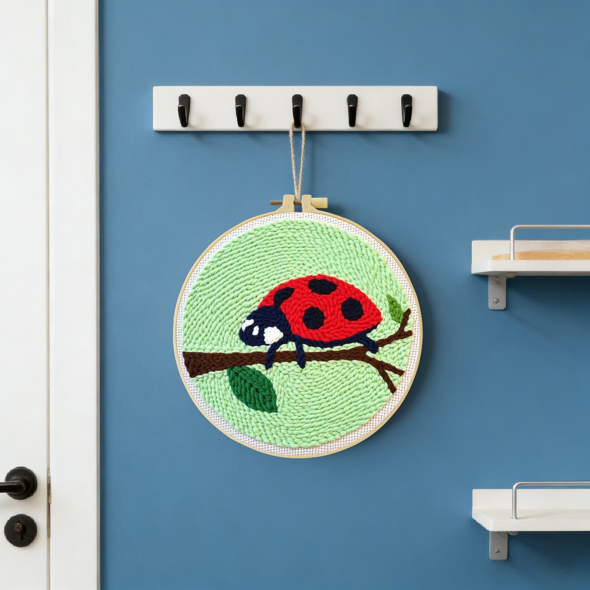 20X20CM/7.87inch Insect - Seve - огляд і ціна Embroidery Lady Bug