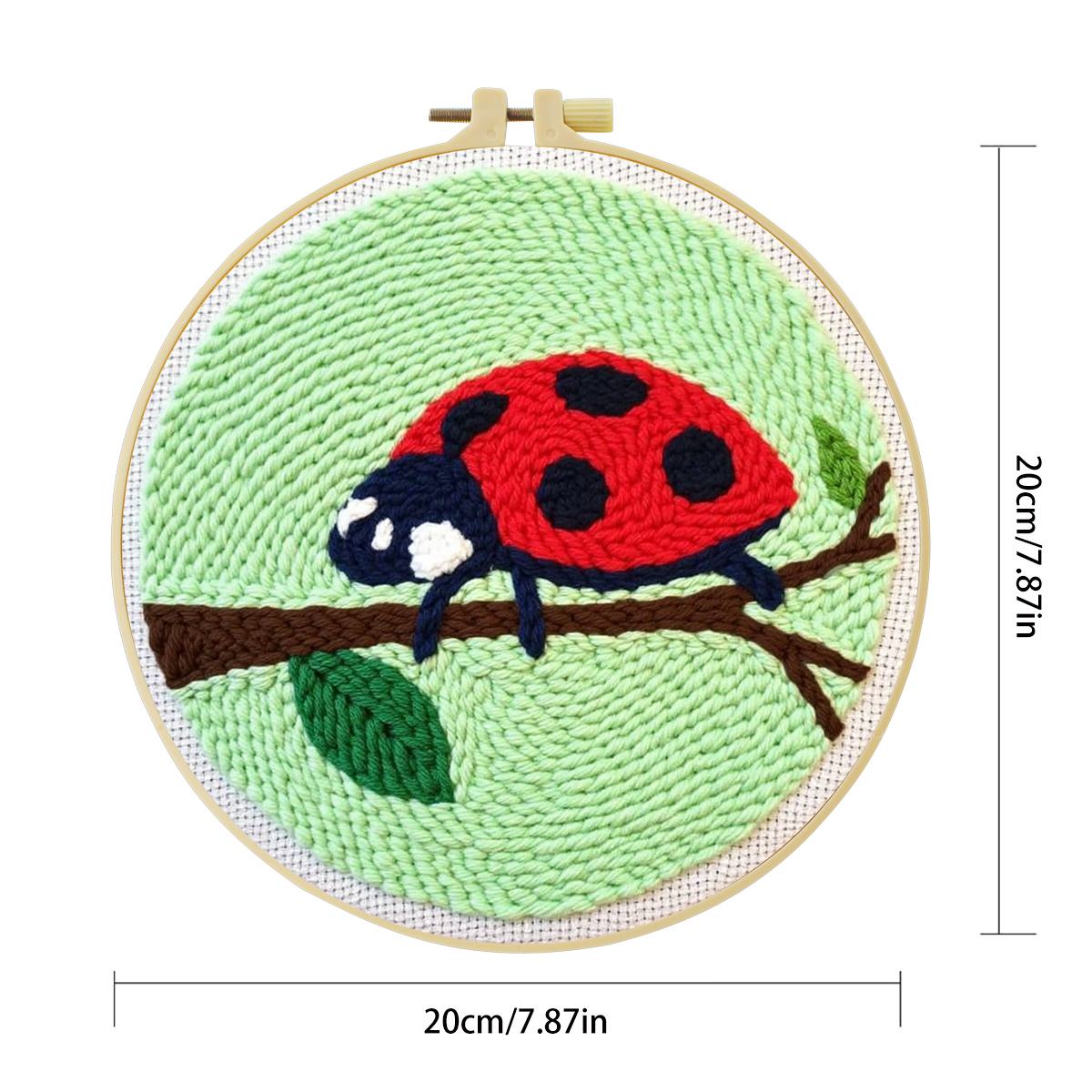 20X20CM/7.87inch Insect - Seve - огляд і ціна Embroidery Lady Bug