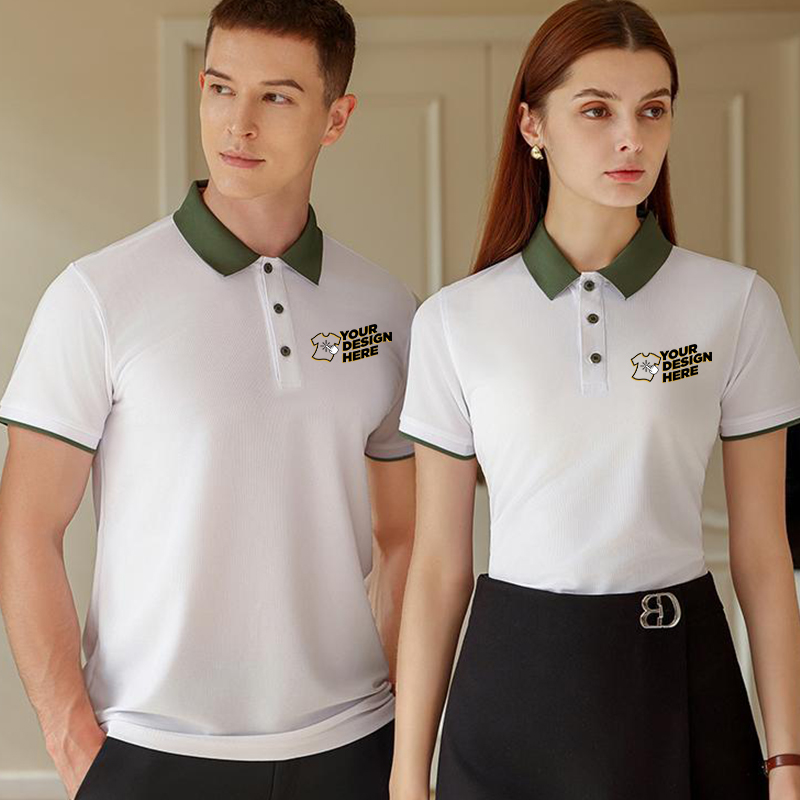 Color Block Polo Shirt - Free  - огляд і ціна Embroidery Men Shirt