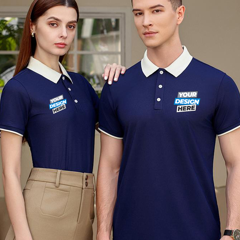 Color Block Polo Shirt - Free  - огляд і ціна Embroidery Men Shirt