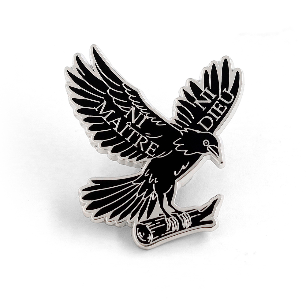 Ni Dieu Ni Maitre Crow Enamel  - огляд і ціна Embroidery Icon