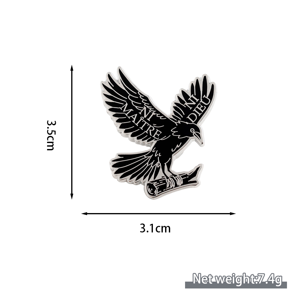 Ni Dieu Ni Maitre Crow Enamel  - огляд і ціна Embroidery Icon