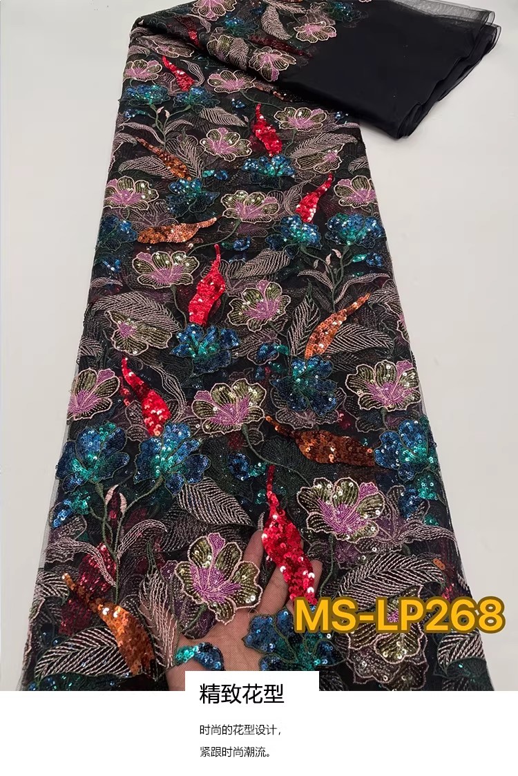 1yard Luxury Double color bead - огляд і ціна Embroidery Flower