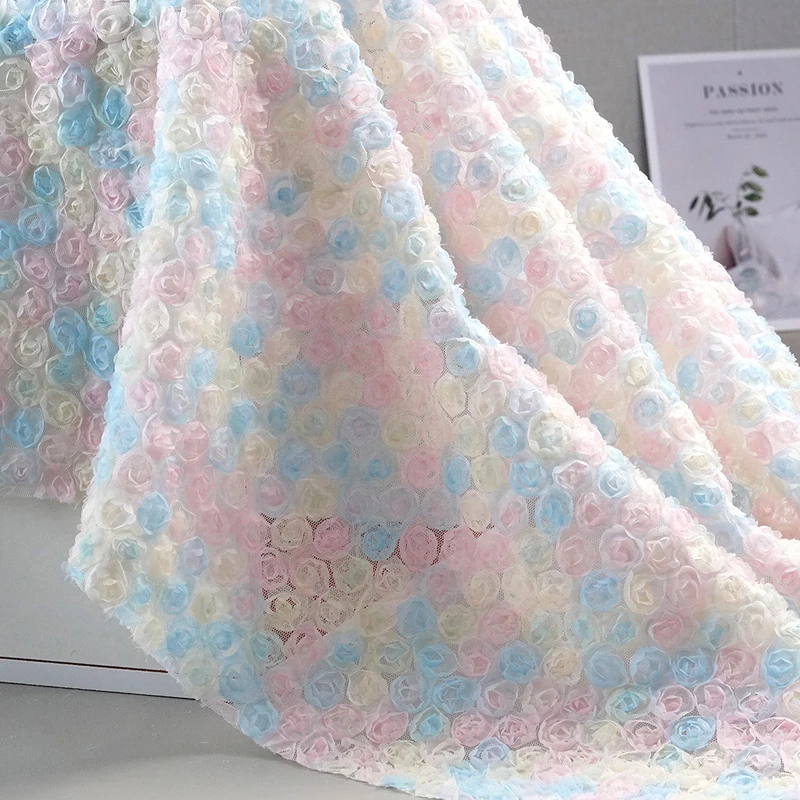Colorful 3D Floral Embroidery  - огляд і ціна Embroidery Rose