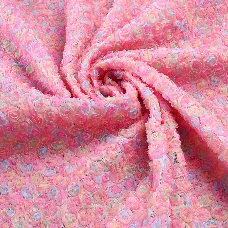 Colorful 3D Floral Embroidery  - огляд і ціна Embroidery Rose