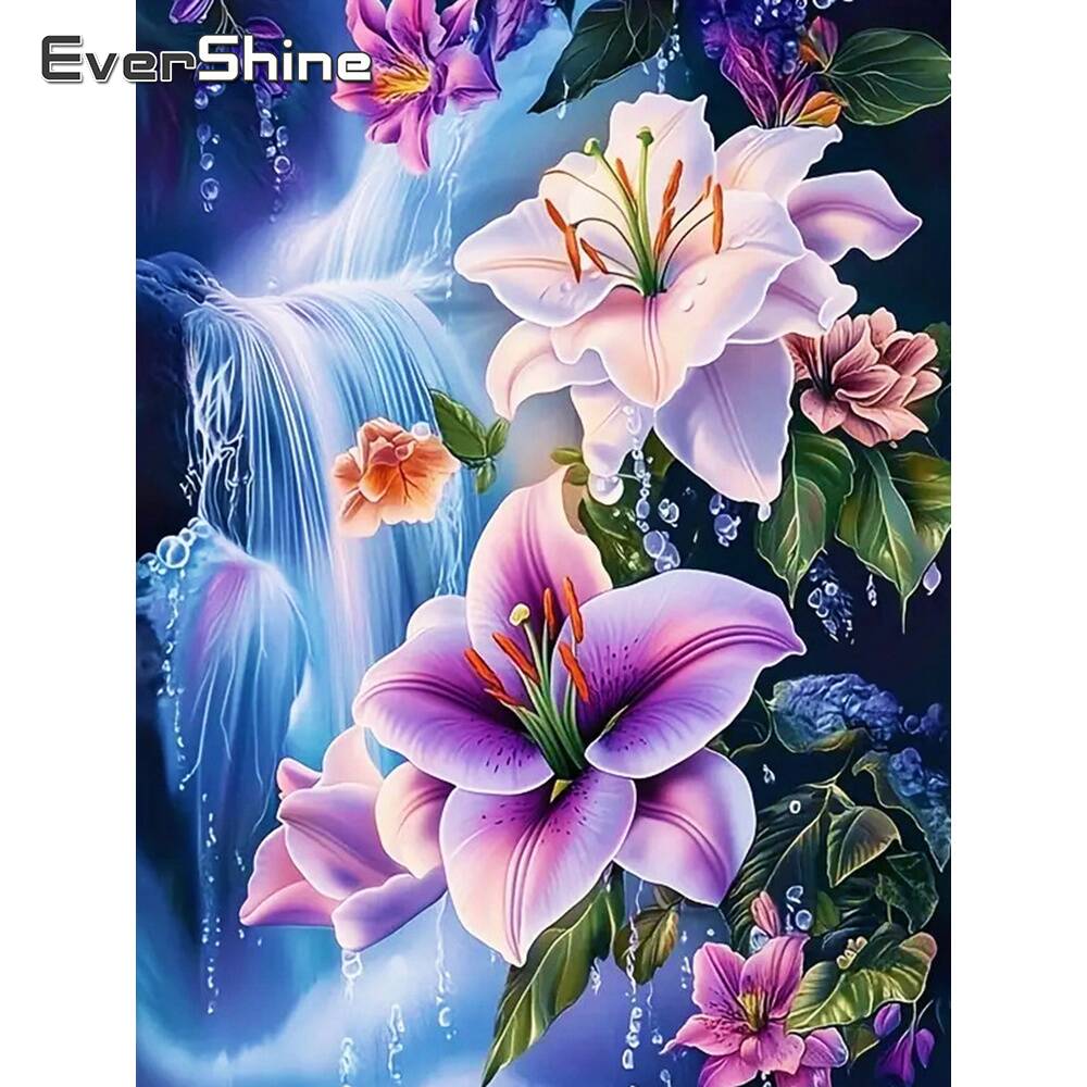 Evershine 5D DIY Full Square D - огляд і ціна Embroidery Flower