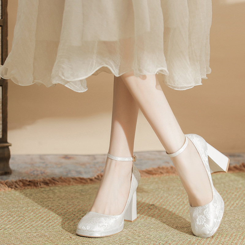 Women's White Embroidery Ankle - огляд і ціна Embroidery Wedding